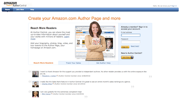 Author Central - how to become an amazon bestseller