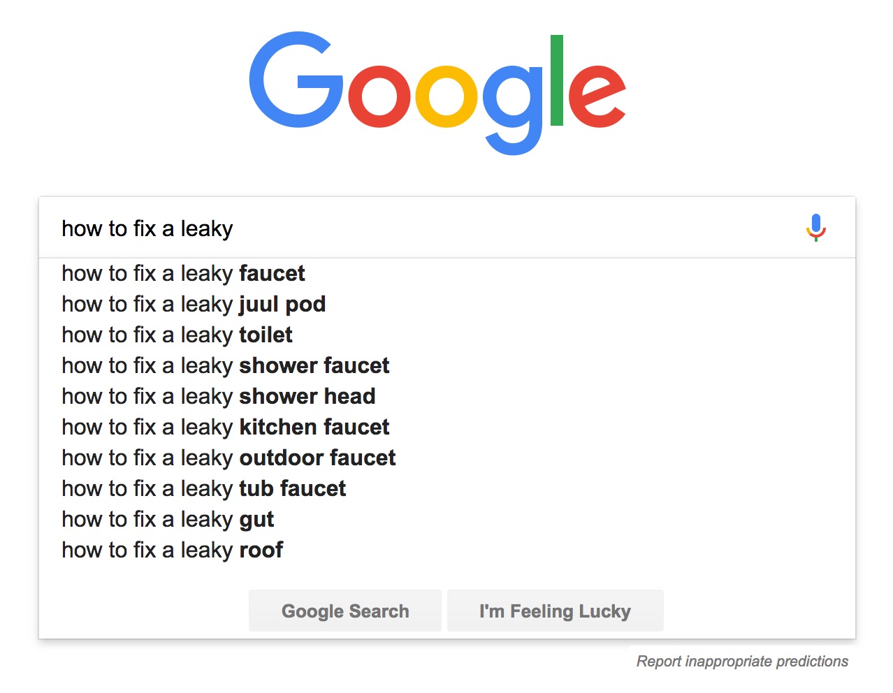 Google - Leaky Faucet - Traffic Strategy