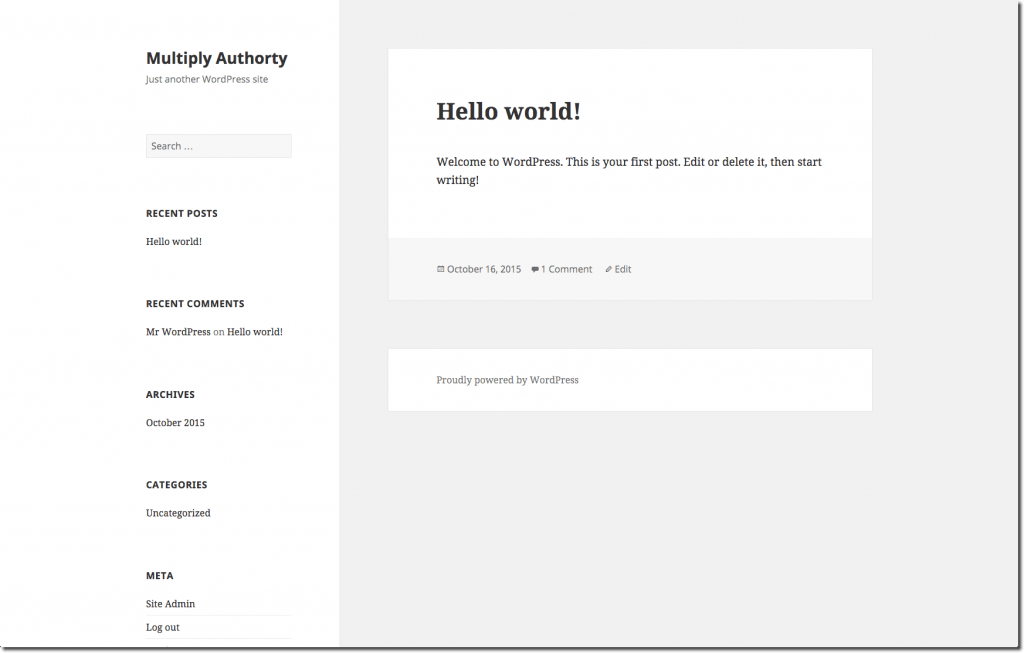 Authority Blog - Basic WordPress