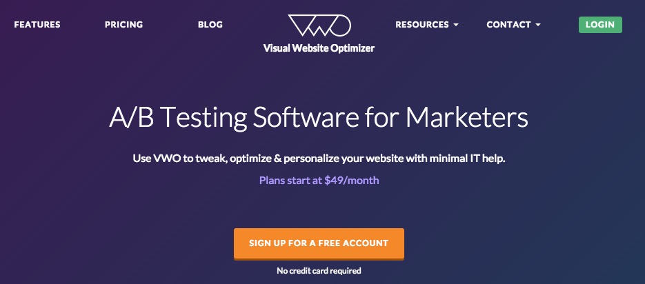 Free Trial - Visual Website Optimizer