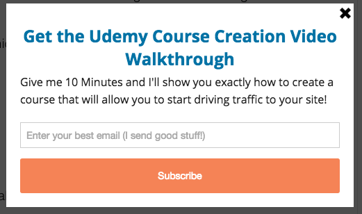 Udemy course content upgrade example