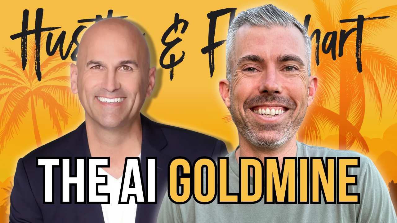 Picture of Scott Duffy and Joe Fier with the text "The AI Goldmine" in front of them.