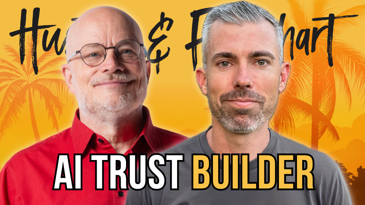 Photos of Jason Barnard and Joe Fier with text "AI Trust Builder"