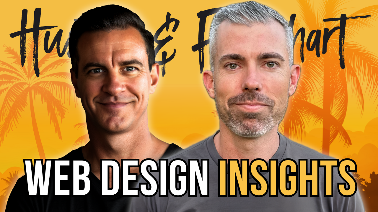 Headshots of Greg Merrilees and Joe Fier with the text "Web Design Insights"