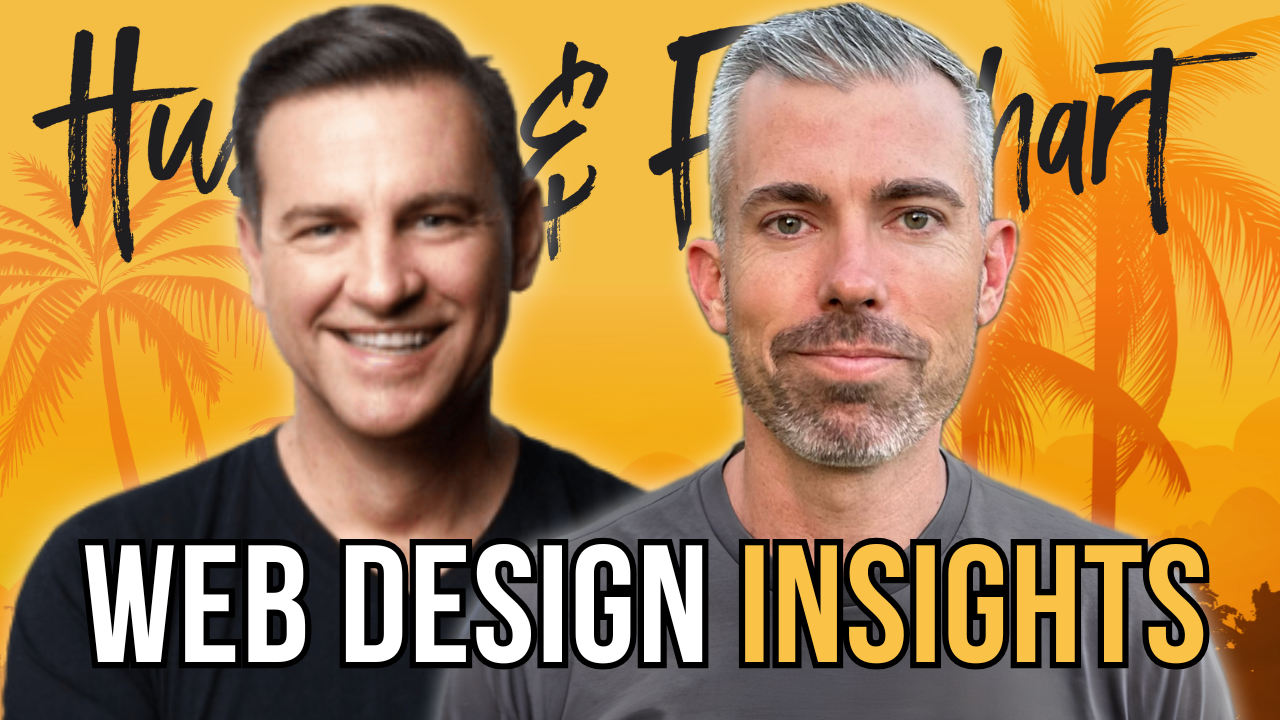 Headshots of Greg Merrilees and Joe Fier with the text "Web Design Insights"